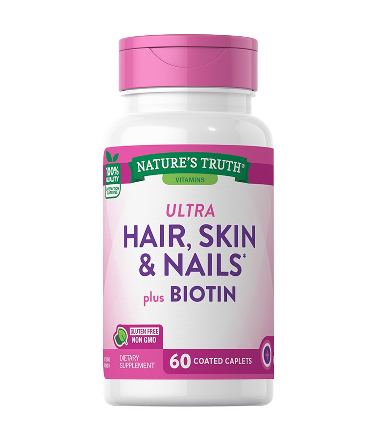 Ultra Hair, Skin & Nails plus Biotin - 60 Coated Caplets