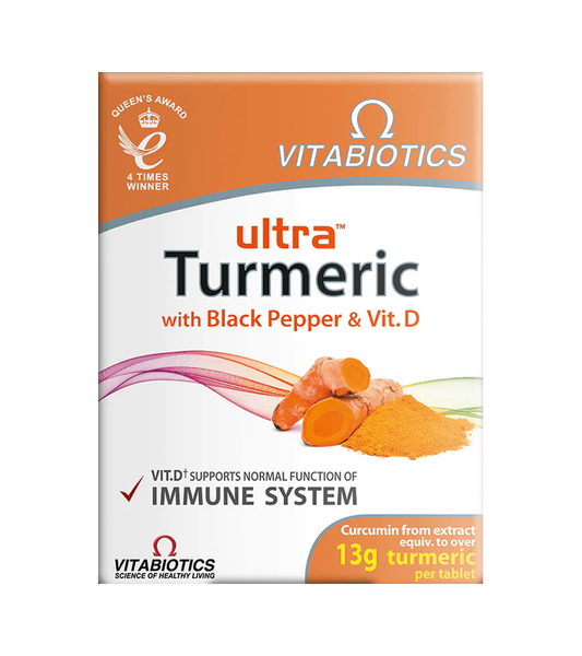 Ultra Turmeric with Black Pepper & Vitamin D -  60 Tablets