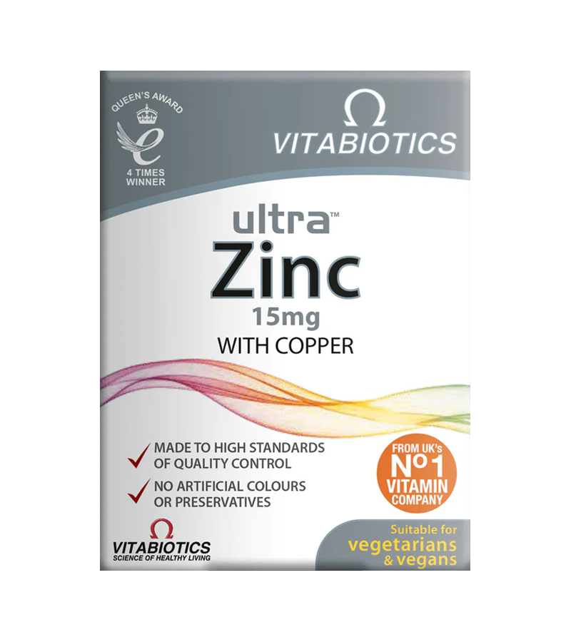Ultra Zinc 15mg with Copper - 60 Tablets
