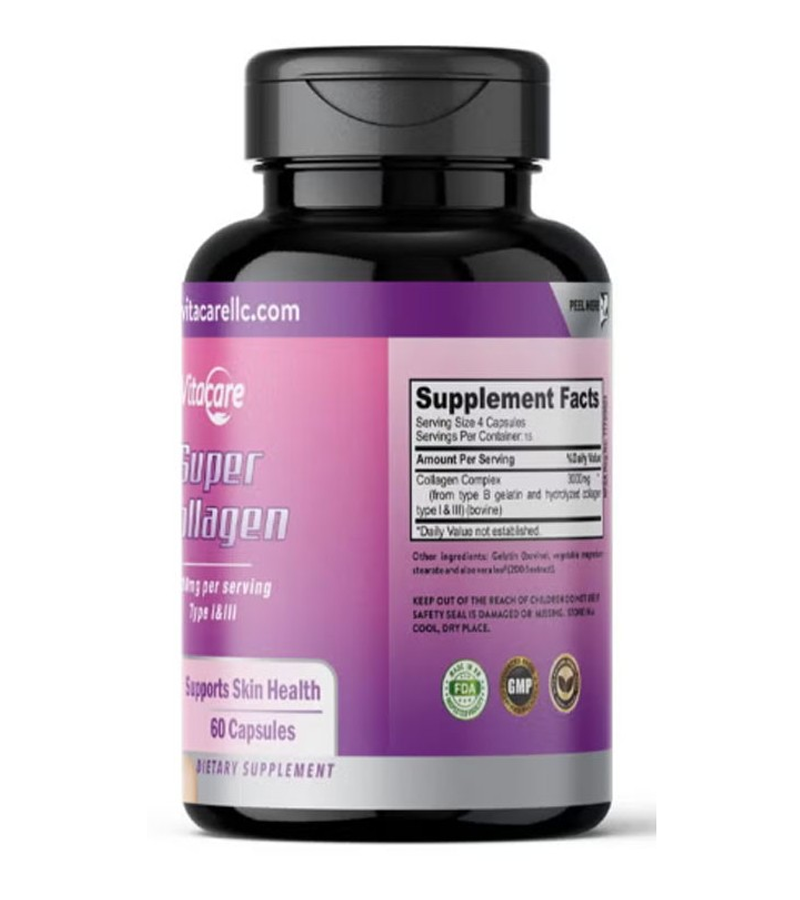 Vitacare Super Collagen 3000mg - 60 Capsules