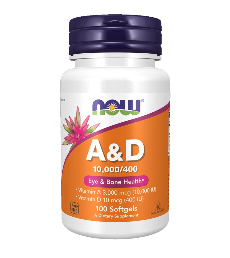 Vitamin A & D 10,000/400 IU - 100 Softgels
