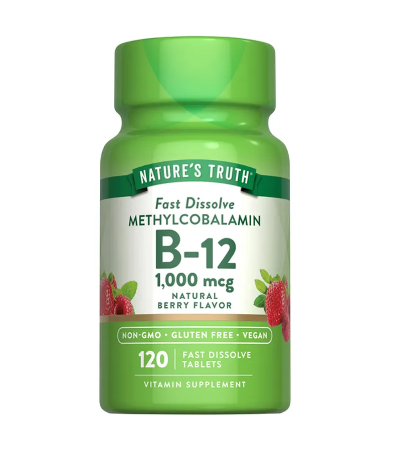 Vitamin B-12 1000 mcg Methylcobalamin - 120 Fast Dissolve Tablets
