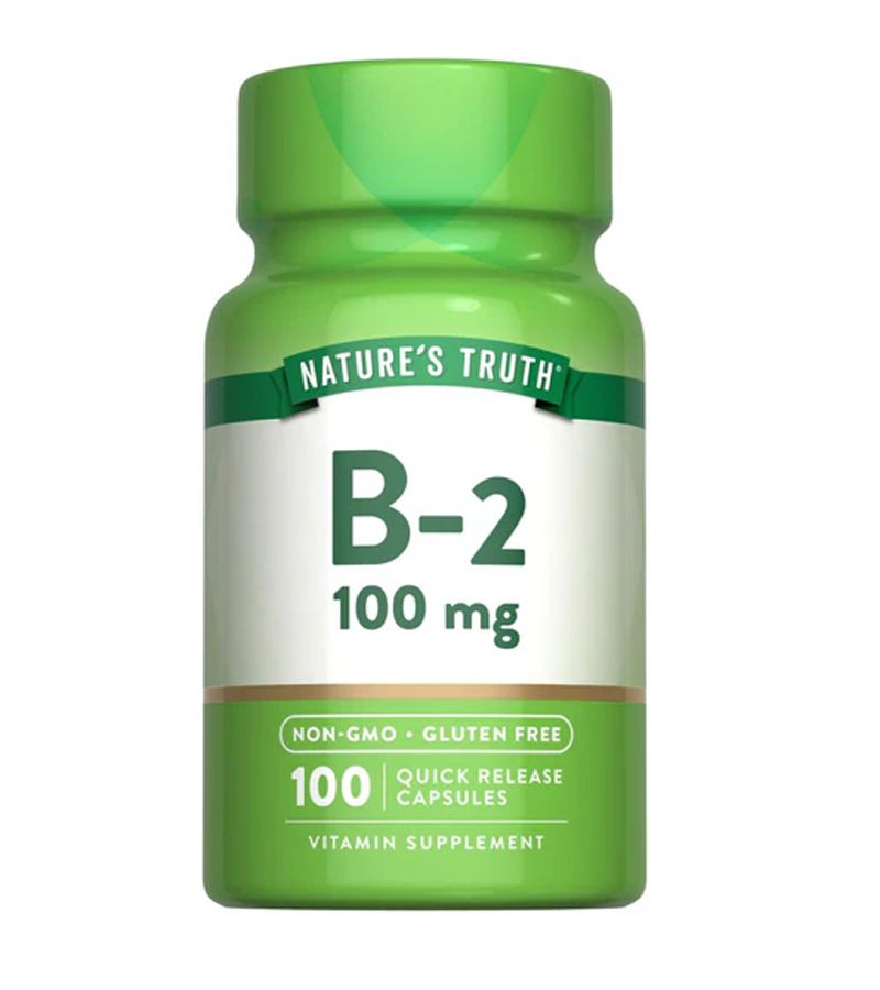 Vitamin B-2 100 mg - 100 Veg Capsules