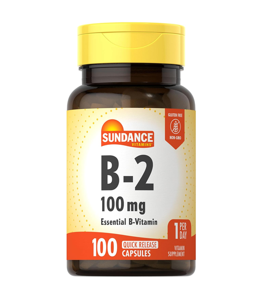 Vitamin B-2 100mg - 100 Capsules