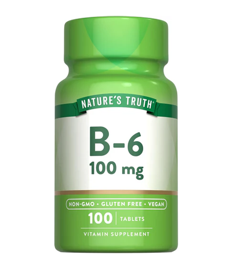 Vitamin B-6 100 mg - 100 Tablets