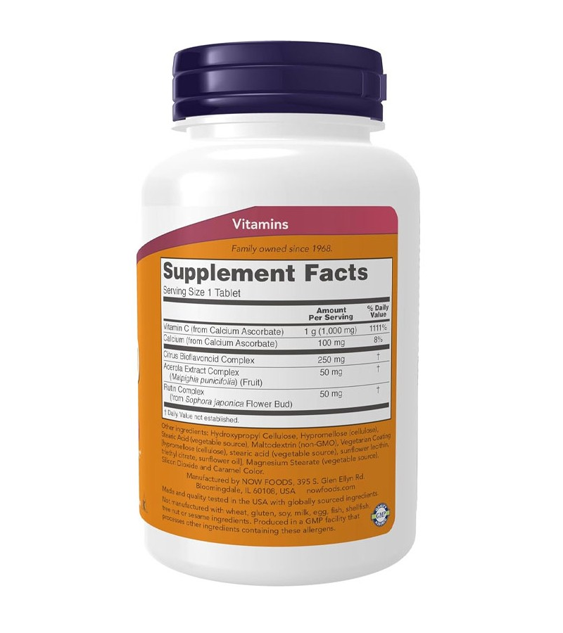 Vitamin C-1000 Complex with 250 mg of Bioflavonoids - 90 Tablets