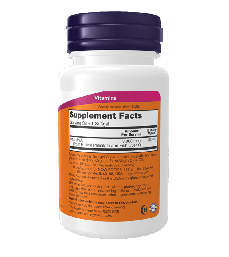 Vitamin A 10,000 IU - 100 Softgels