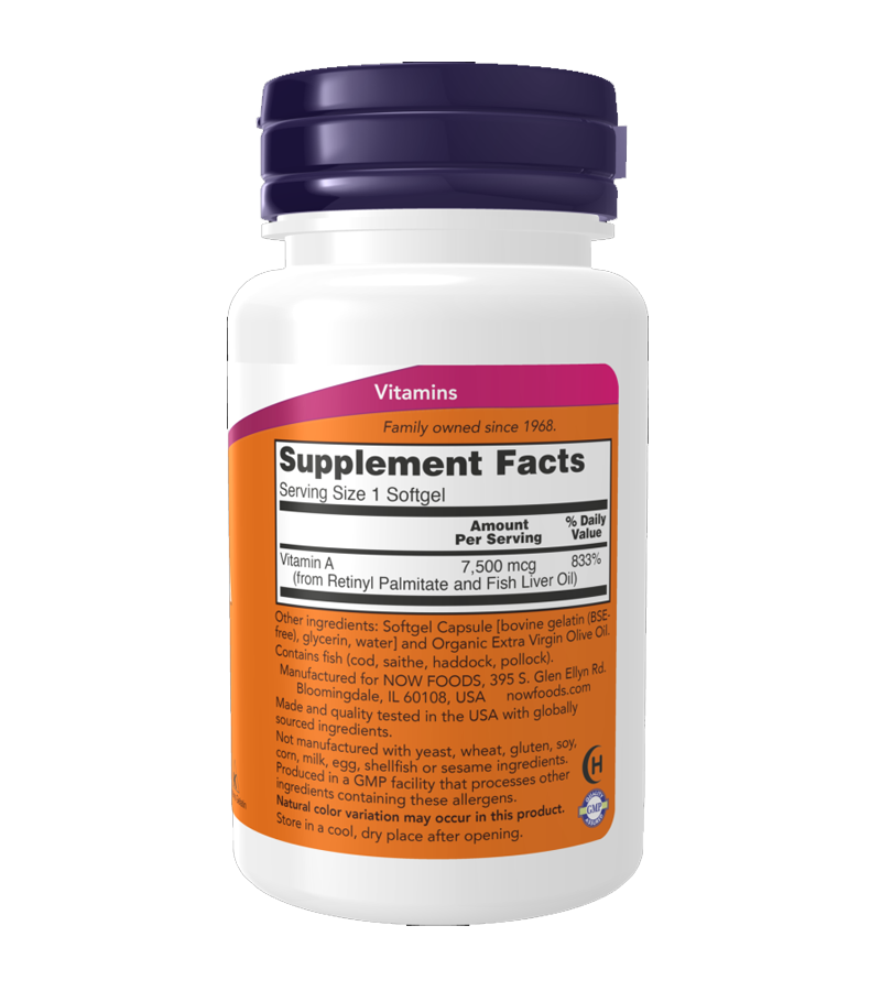 Vitamin A 25,000 IU - 100 Softgels
