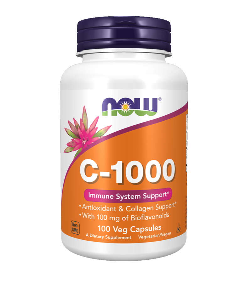 Vitamin C-1000 with 100 mg of Bioflavonoids - 100 Veg Capsules