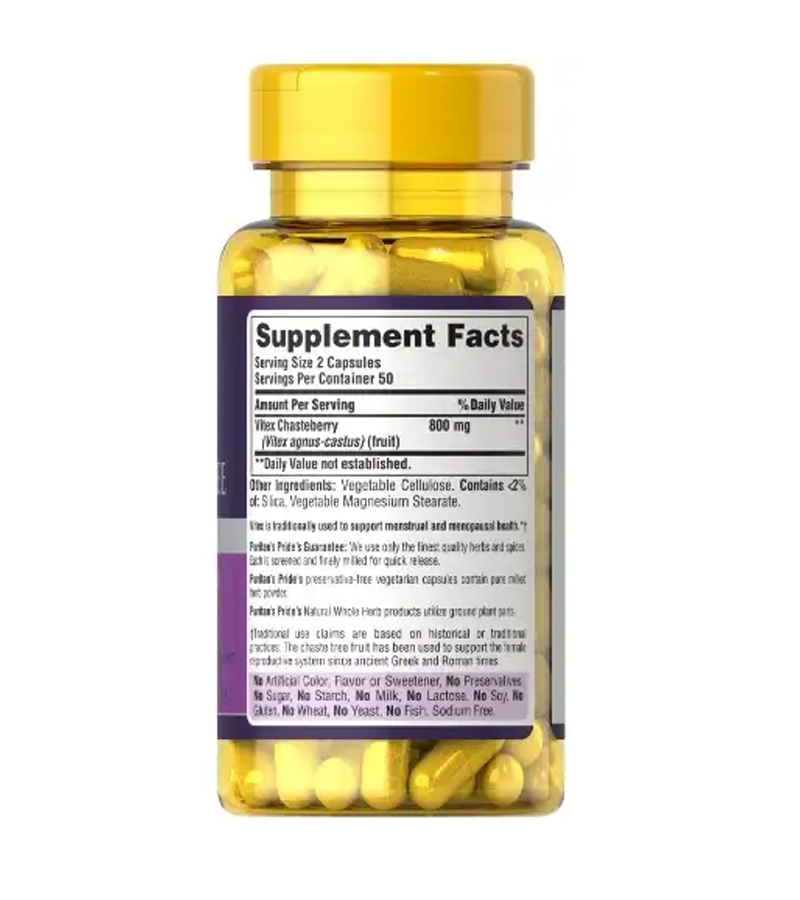 Vitex Chaste Tree 400 mg - 100 capsules