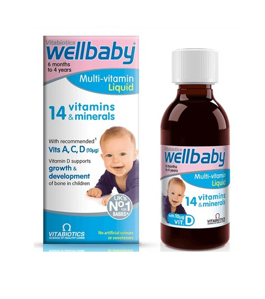 Wellbaby Multivitamin Liquid From 6 months To 4 Years-150 ml