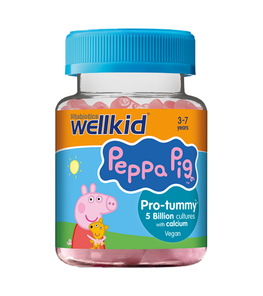 Wellkid Peppa Pig Pro-tummy 5 Billion with Calcium - 30 Soft Jellies