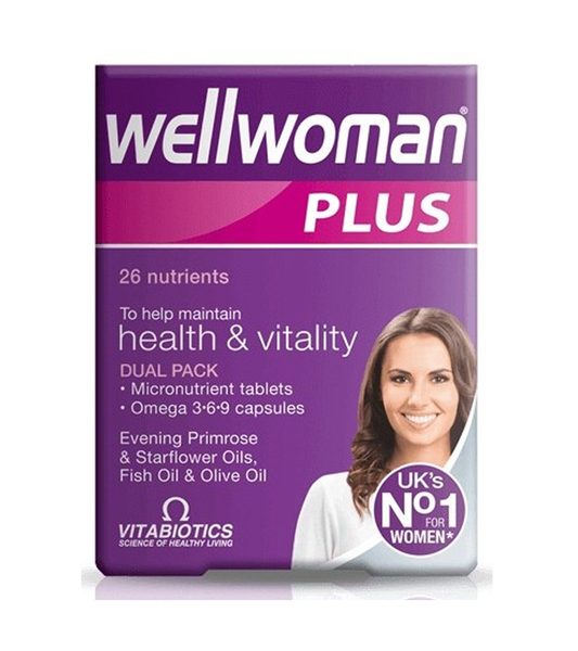 Wellwoman Plus Omega 3-6-9 / 56 Tablets-Capsules