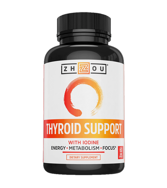Zhou Thyroid Support with Iodine - 60 Capsules