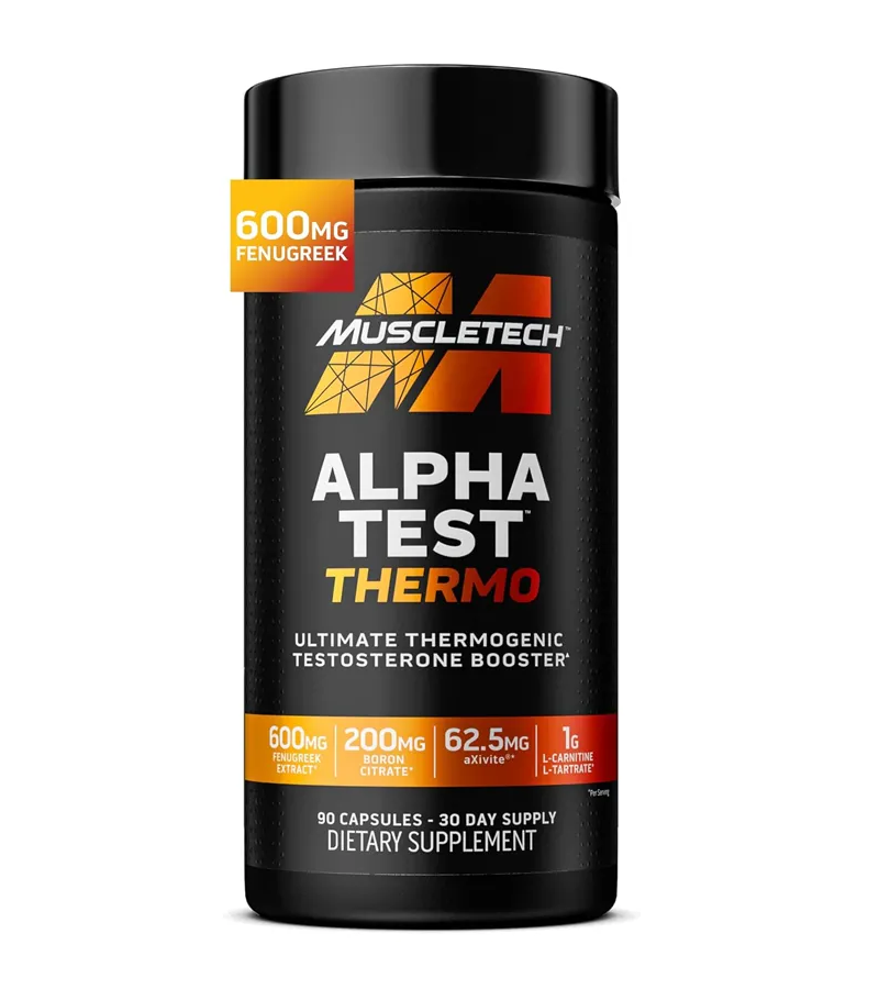 AlphaTest Thermo - T-Boost Mens Supplement with Tribulus Terrestris - 90 Capsules