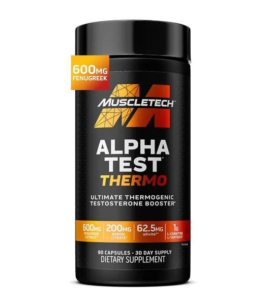 AlphaTest Thermo - T-Boost Mens Supplement with Tribulus Terrestris - 90 Capsules