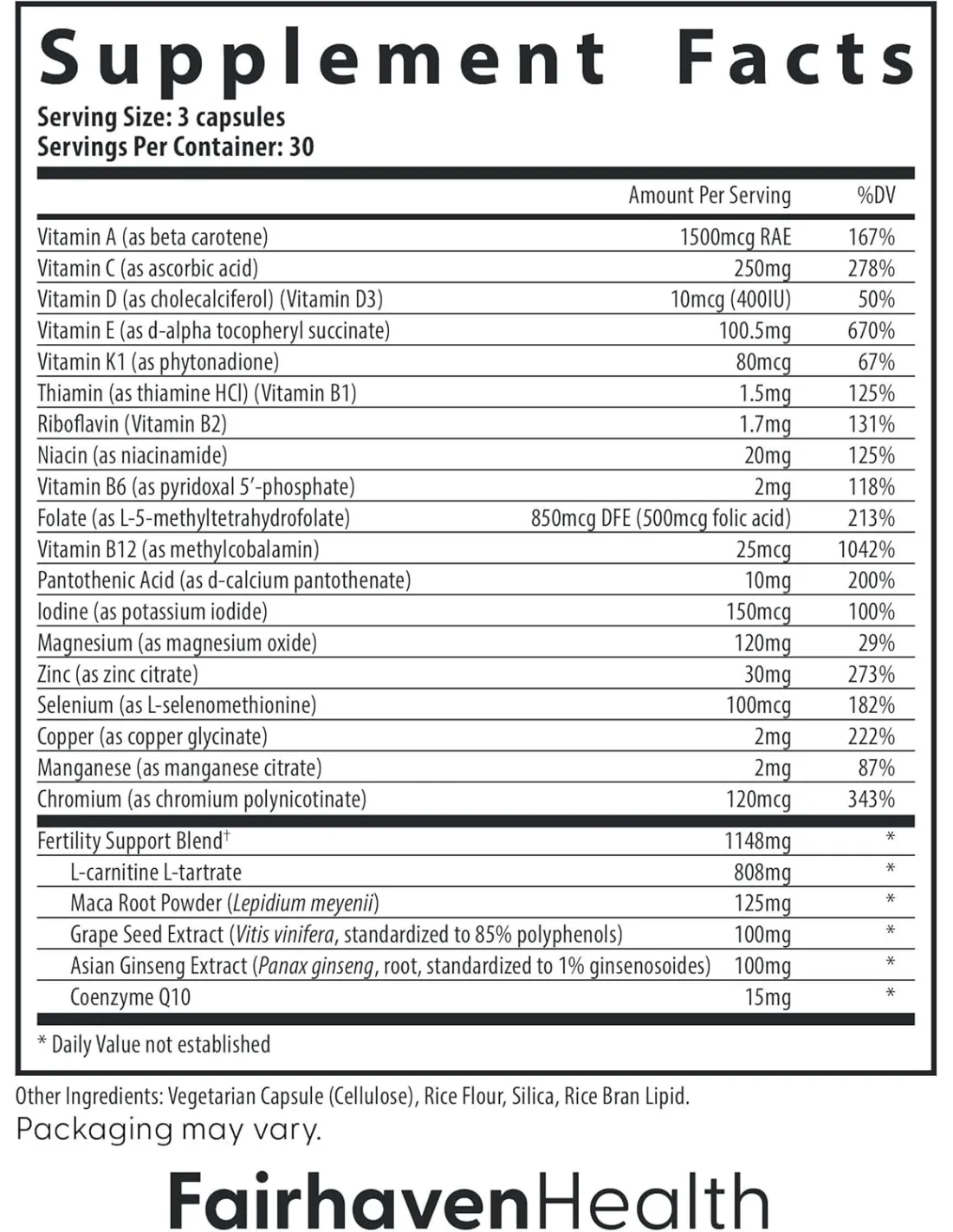 FertilAid Multivitamin for Men - 90 Capsules