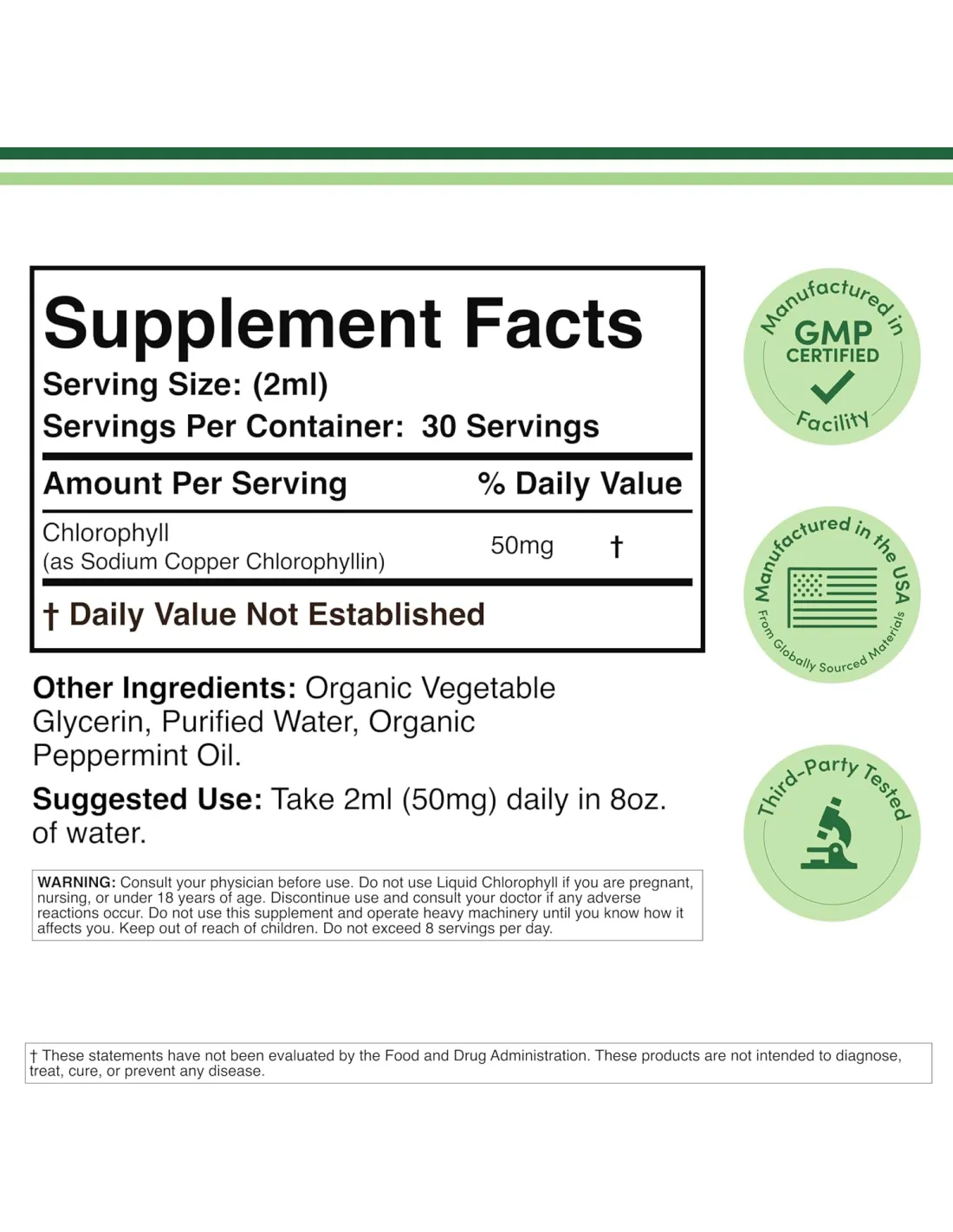 Liquid Chlorophyll - 59 ml